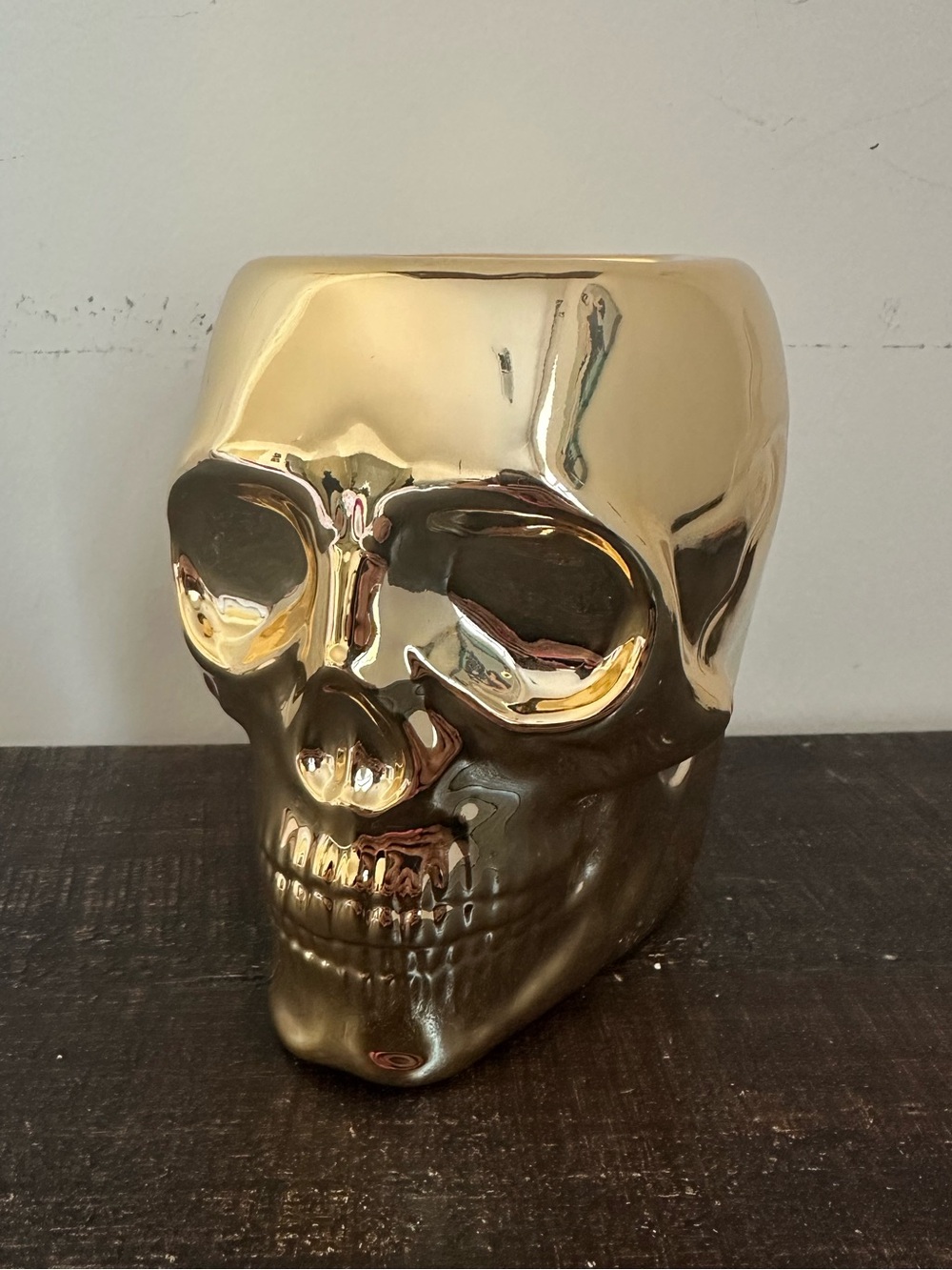 Bath & Body Works Gold Skull Foaming Hand Soap Holder